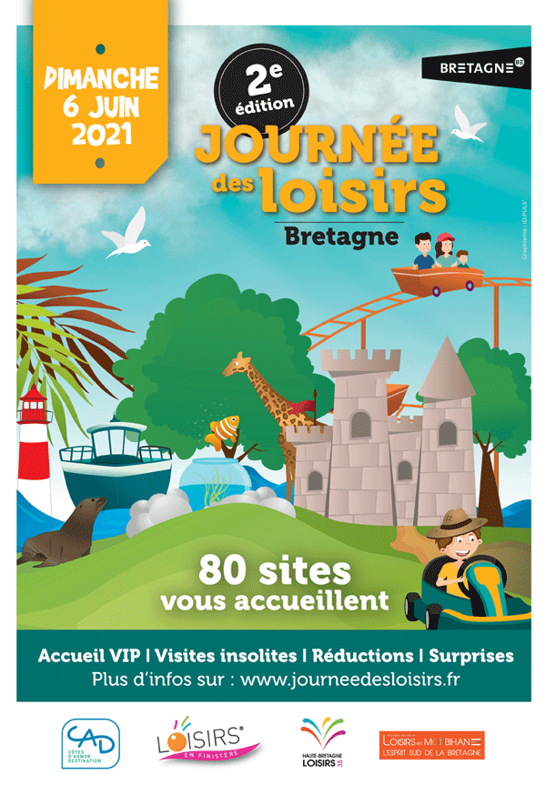 Affiche Journée des loisirs en Côtes d'Armor 2021